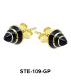 Enamel Cone Stud Earring STE-109